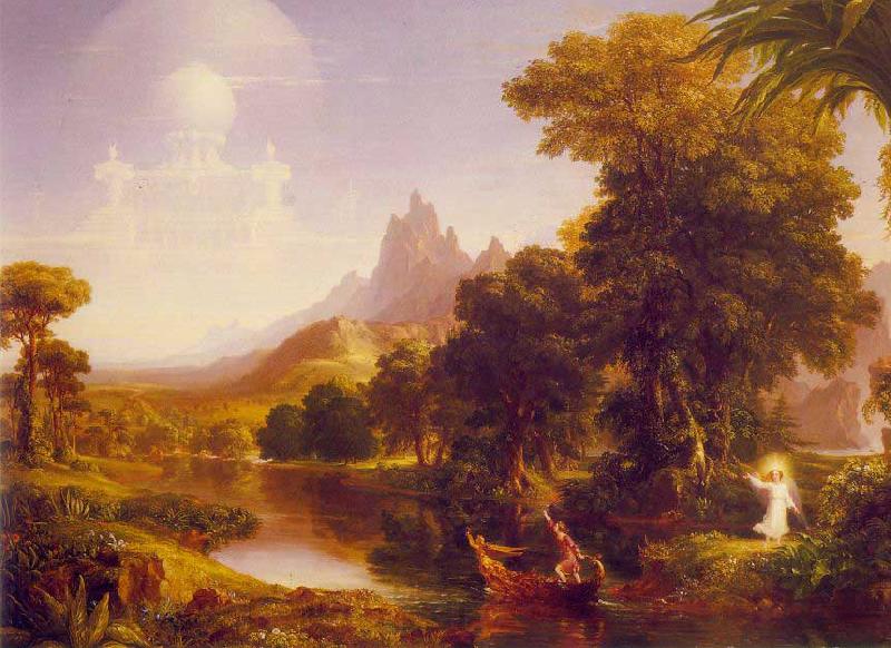 Thomas Cole The Voyage of Life: Youth Spain oil painting art